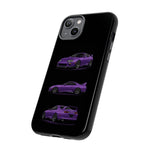 MK4 Supra Phone Case Purple, Three-View Vector Cover
