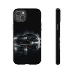 Black Sports Car Illustration 2023 Challenger SRT phone case | Car Drift Reflection