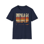 Impala 64 Retro Sunset Car T-Shirt Classic Lowrider Graphic Tee