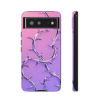 Chrome Thorn Vine Phone Case Vaporwave Tough Cover