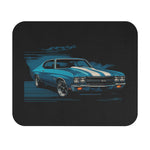 1970 Chevelle SS Mouse Pad 9x8, Blue Muscle Car Desk Mat, Smooth Glide Surface, Non-Slip Rubber Base, Thin 1/16 in Gaming Pad
