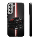 Camaro ZL1 Phone Case, Black Red Racing Stripe Studio Cover, Gift