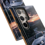 Skyline GT-R R34 White Nurburgring Speed Art Tough Phone Case