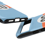 Copy of Blue Orange Number 20 Retro Racing Stripe Tough Phone Case Cover