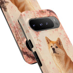 Akita Cherry Blossom Phone Case Sakura Dog Lover Gift
