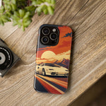 Retro Sunset Countach phone case | Sports car tough cover
