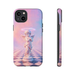 Praying Cherub Statue halo Vaporwave Aesthetic phone case