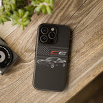 Black C6 Phone Case American Sports Car Tough Cover Gift