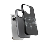Black Sports Car Illustration 2023 Challenger SRT phone case | Car Drift Reflection