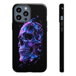 Holographic Skull Phone Case, Shattered Glass Iridescent Cover