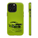 Green Cuda Muscle Car phone case for Gear Heads