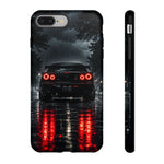 Night Rain R34 Skyline Car phone case | Sports Car Rear Lights, Reflective Road