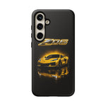 Z06 Corvette Phone Case, Yellow Neon Chrome Studio Cover
