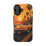 Orange Corvette C3 Stingray Sunset Palms Phone Case