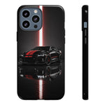 Camaro ZL1 Phone Case, Black Red Racing Stripe Studio Cover, Gift