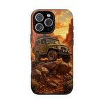 Land Cruiser FJ40 Classic 4x4 Red Rock Canyon Art Tough Phone Case