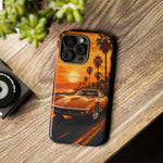Orange Corvette C3 Stingray Sunset Palms Phone Case