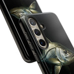 Snook Fishing Phone Case, Saltwater Portrait Black Cover, Gift