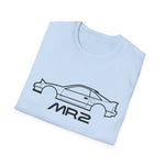1991 MR2 SW20 Black Outline Silhouette Emblem Classic Car T-Shirt Fan Gift