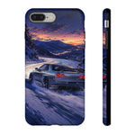 R34 GTR Skyline Snow Country Drift JDM Tough Phone Case