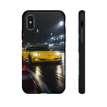 Yellow C5 Z06 Track Day Speed Art Tough Phone Case