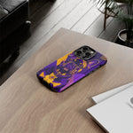 French Bulldog Pop-Art Portrait Tough Phone Case - Purple Gold