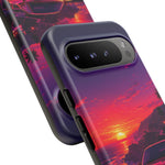 FD RX-7 Retro Sunset Sports Car Tough Case | Neon Vaporwave Beach Drive