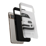 White MK4 Supra Phone Case, Retro 90s JDM Tough Cover for Car Enthusiasts