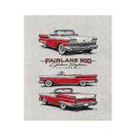 1959 Fairlane 500 Galaxie Skyliner Classic Car Blanket | Retro Auto Throw