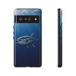 Yellowfin Tuna Phone Case, Deep Blue Water Tough Cover, Gift