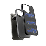 Tough Phone Case - Blue Celica GT-Four JDM Rally Car Multi View Art