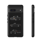 Black Silverado Classic Pickup Tough Phone Case for Chevy Truck Fans