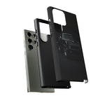 Black 1970 Nova SS Studio Front Tough Phone Case for Muscle Car Fans