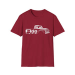 1956 F100 Classic 1950s Pickup Truck Name Badge Classic Car T-Shirt Fan Gift