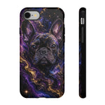 French Bulldog Galaxy Marble Art Tough Phone Case