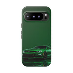 Racing Green Camaro Phone Case, Sports Muscle Car Tough Cover