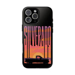 Silverado sunset truck Phone Case | Retro pickup silhouette