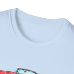 1955 Fairlane Sunliner Classic Car T-Shirt | Vintage Red Convertible