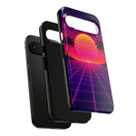 Classic Grid Sunset Vaporwave Art Tough Phone Case
