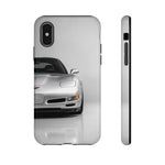 Silver C5 Sports Car Front View phone case | Tough Cover for Corvette Owners