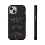 Trans Am Phone Case Black Gold, Three-View Vector Tough Cover