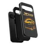 Z06 Corvette Phone Case, Yellow Neon Chrome Studio Cover