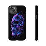 Holographic Skull Phone Case, Shattered Glass Iridescent Cover