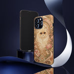 Persian Cat Floral Art Nouveau Tough Phone Case