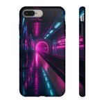 Neon Future Subway Station Tough Phone Case Cover Gift Art