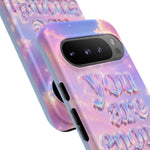 You Are Enough phone case | pastel cloud affirmation protective case