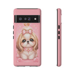 Shih Tzu Princess Kawaii Chibi Puppy Pet Dog Art Tough Phone Case