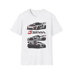 2019 McLaren Senna Sports Car Tee — Triple View Racing Graphic T-Shirt