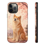 Akita Cherry Blossom Phone Case Sakura Dog Lover Gift