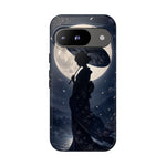 Geisha Parasol Moonlight Art Tough Phone Case